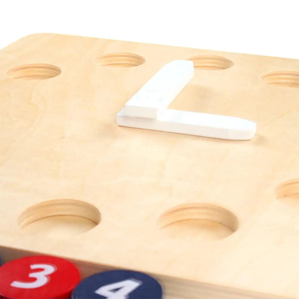  Children's Early Education Educational Enlightenment Toys Activity Clock Wooden Teaching Tool Versi - 32918595225