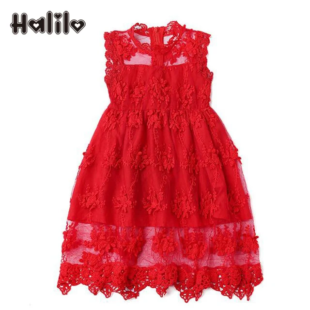 fashion toddler girls christmas dress sleeveless red pink girls lace dress hollow retro girl party dresses - Girl Christmas Dresses fashion toddler girls christmas dress sleeveless red pink girls lace dress hollow retro girl party dresses - Girl Christmas Dresses