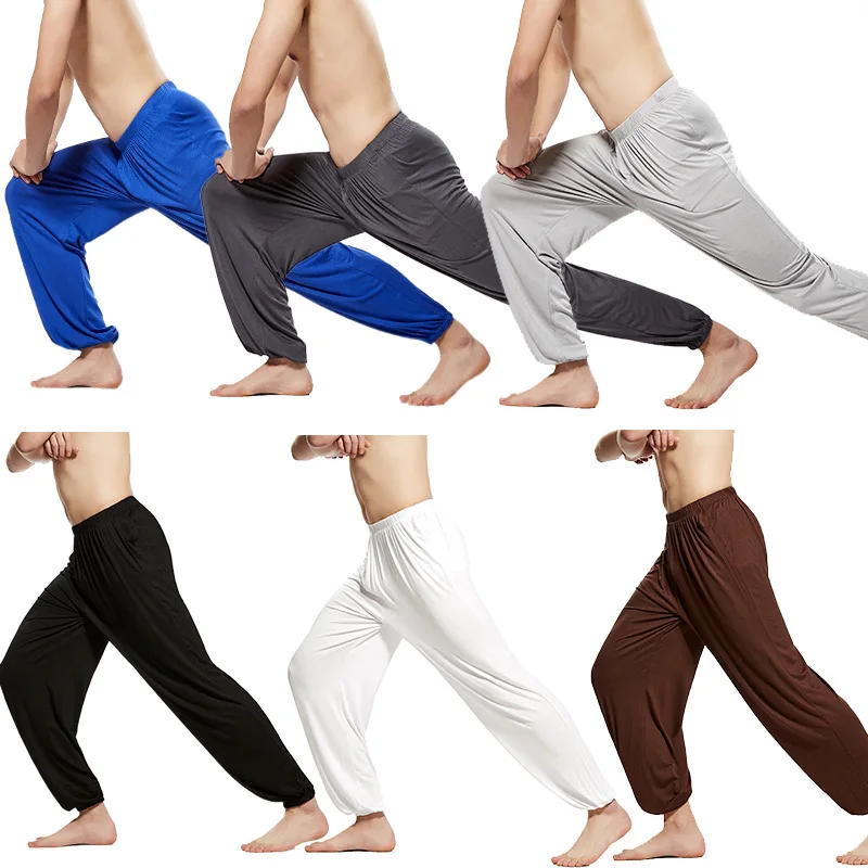 

Men Tai Chi pants cotton loose yoga summer martial arts kung fu training pants men's breathable pants harem pants for men