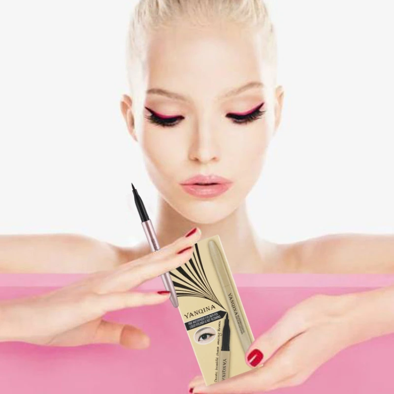 2019 Rose Purple Liquid Eyeliner Waterproof Non-dizzy Dyeing Long Lasting Quick Drying Eyeliner Pen