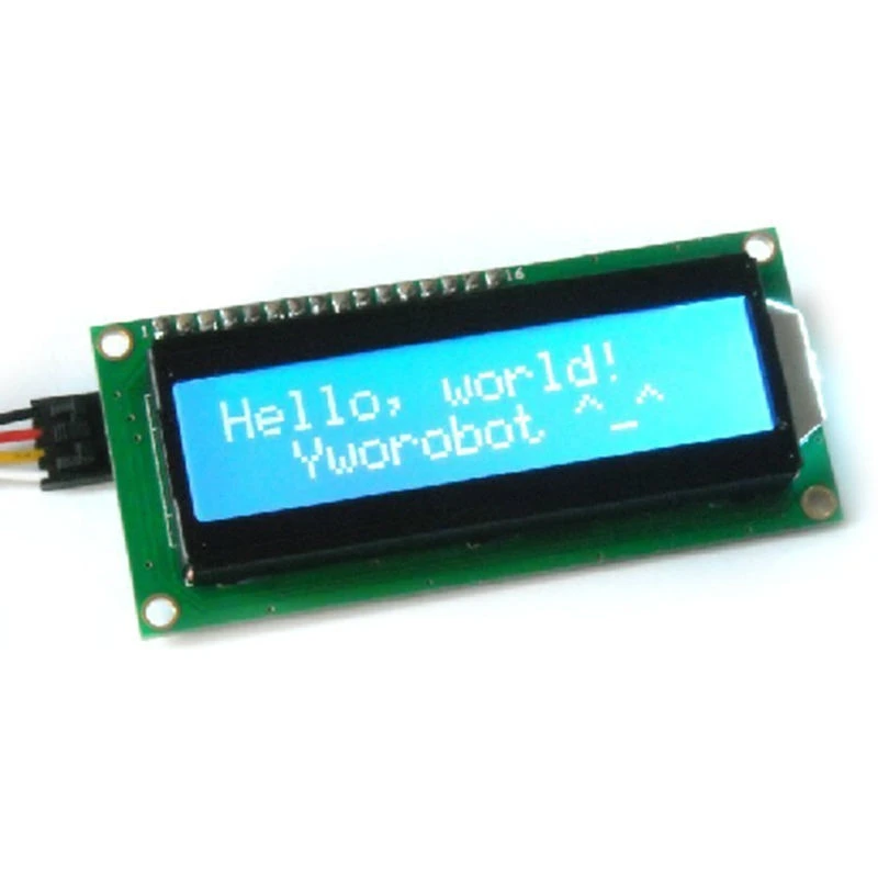 show original title Details about   LCD Screen Green Yellow Display Module 1602 16x02 I2C HD44780-Screen Arduino 