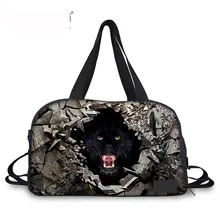 Noisy Designs/серая Функциональная сумка с 3D принтом животных, мужская сумка через плечо, деловая дорожная сумка, дорожная сумка для выходных