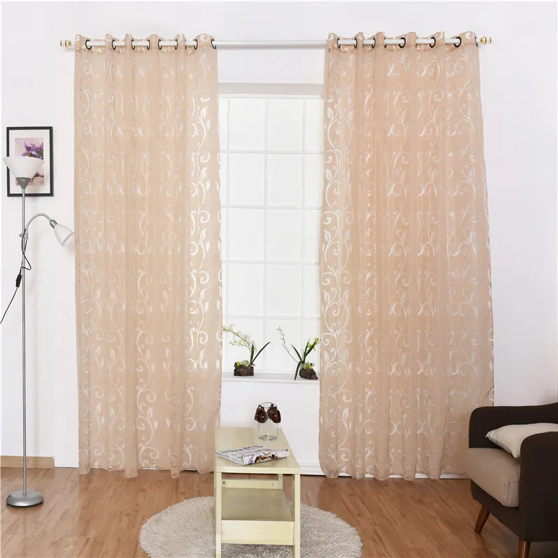 

Flower Door Window Curtains for living room Left and Right Biparting Open Bed Room Translucidus (Shading Rate 41%-85%) Curtain