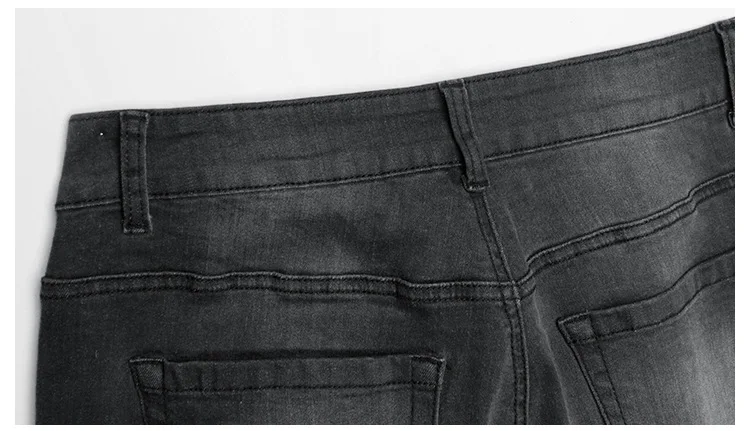 Винтажные джинсы с дырками для женщин, потрепанные черные джинсы, джинсовые штаны бойфренда, джинсы с потертостями
