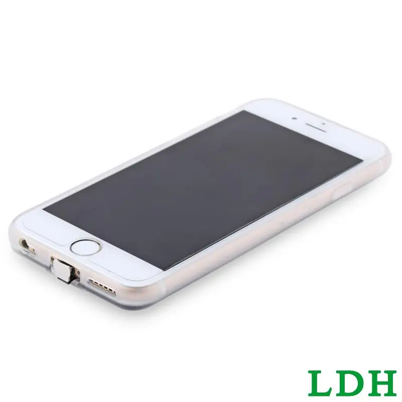 Rechargeable Backup Power Case for iPhone 6/6s Battery Charger TPU Back Cover Built-in Wireless Charging Receiver