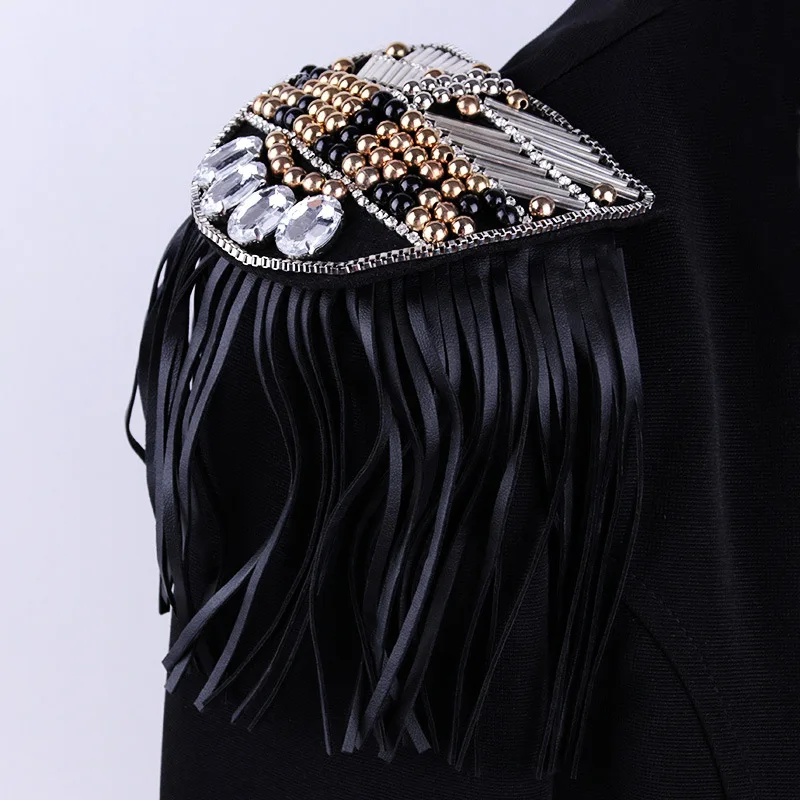 Аксессуары для выступлений большая эполета с бахромой hombro bijoux/Винтажные