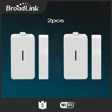 2pcs Broadlink S1 Door Sensor 433MHz Wireless Door Window Magnet Entry Detector Sensor for Smart Home S1C Alarm Security System daytech wireless door sensor diy home security alarm system entrance entry chime alert door window detector kit for home store