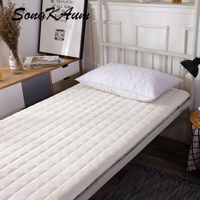 SongKAum New Fashion High Quality Thick Warm Comfortable Tatami Flannel 3D Cotton Double-sided Mattress