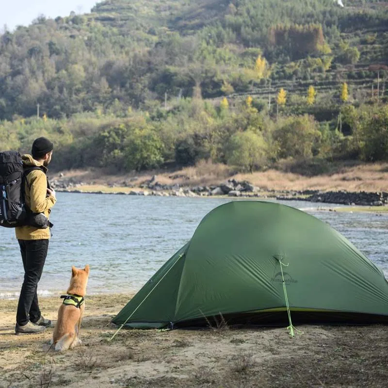 Серия Naturehike Cloud Up, Ультралегкая походная палатка, водонепроницаемая походная палатка, 20D нейлоновая палатка с бесплатным ковриком