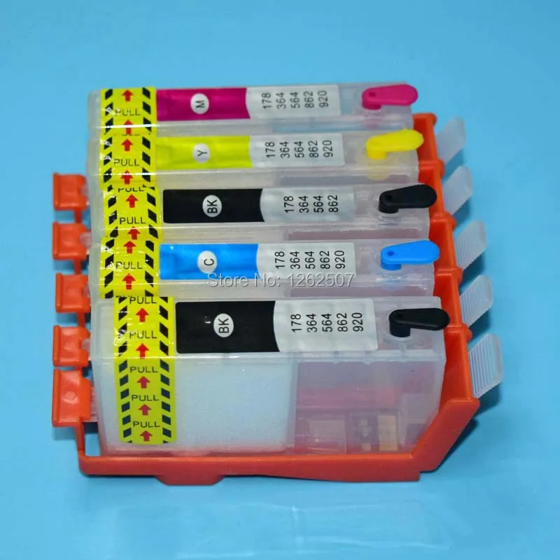 HP 178 364 564 862 5 Color Refill Cartridge (1)