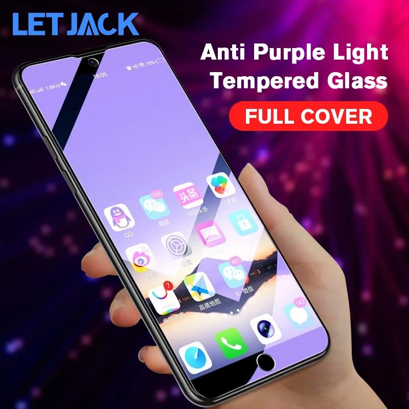 

Full Cover Anti Purple Light Tempered Glass for Meizu Pro 7 15 Plus Protective Glass for Meizu M6S M5 M6 Note Screen Protector