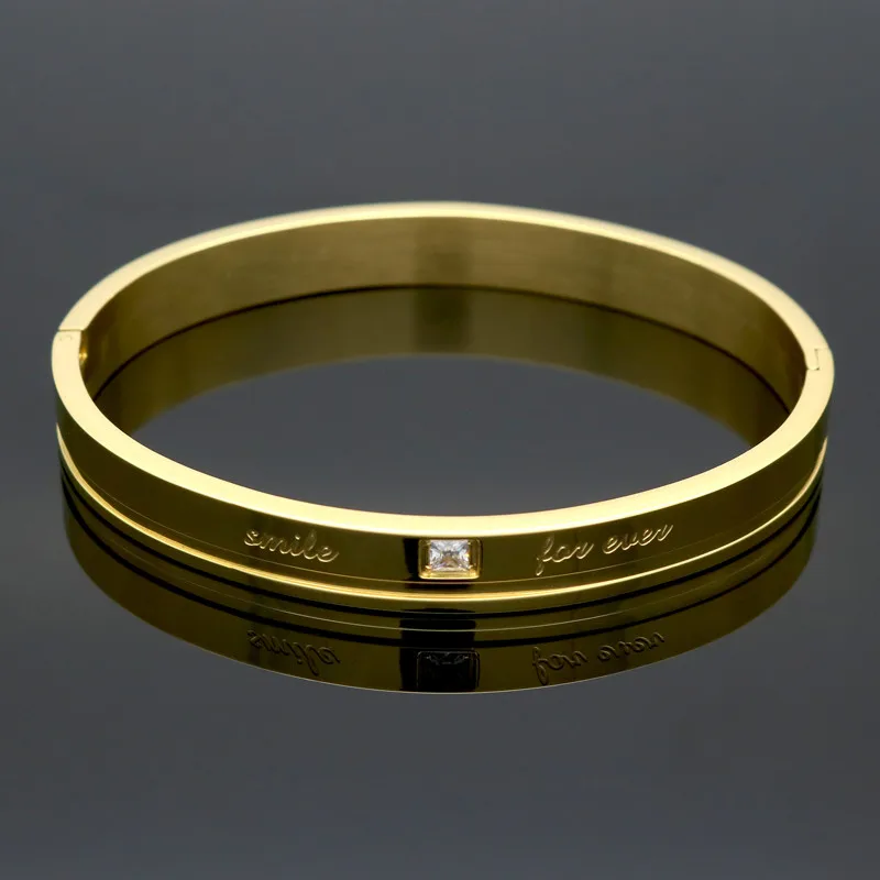 Пара золотых дизайнерских браслетов из нержавеющей стали с кристаллами, Браслет-манжета, браслет для женщин, ювелирные изделия Pulseiras