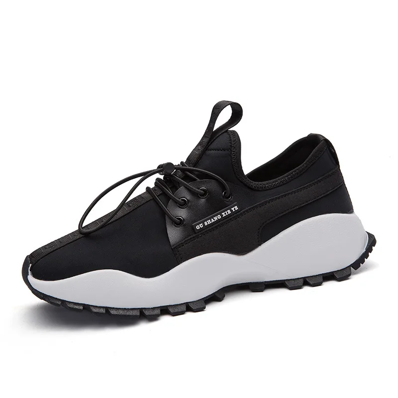 Qualidade Lazer Homens De Casuais on Slip Antiderrapante Plataforma Black Sapatilhas Das skid Anti Sheos H731 Sapatos Malha Com Alta Elástico Plana Novos UwqZdU