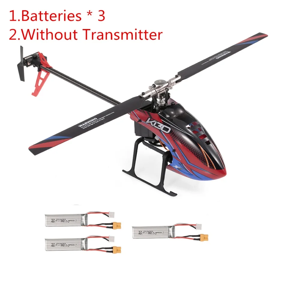 WLtoys XK K130 2,4G 6CH Радиоуправляемый вертолет и передатчик с 9200KV бесщеточный 3D6G Flybarless FUTABA S-FHSS трюк с 3 батареями - Цвет: 3B No Transmitter