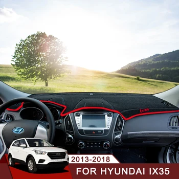 

Car Dashboard Avoid Light Pad Instrument Platform Desk Cover LHD For Hyundai IX35 2010-2013 2014 2015 2016 2017 2018 Accessories