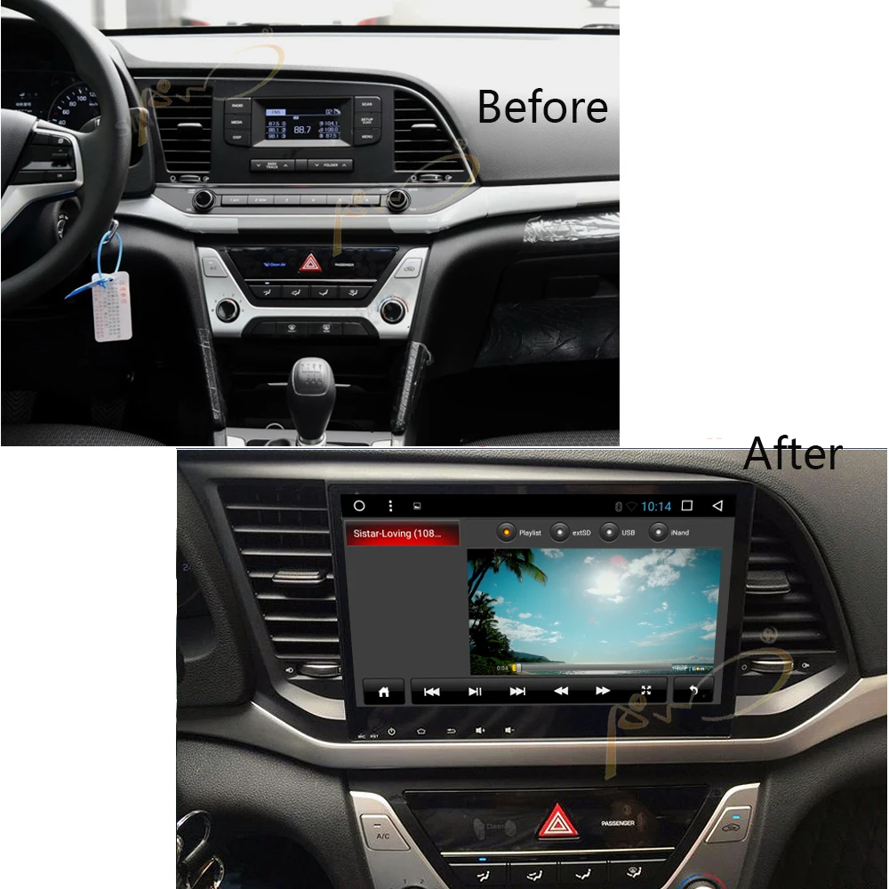 Android 7 1 автомобильное радио GPS Navi для Hyundai Elantra 2016 2017 Авто Стерео головное