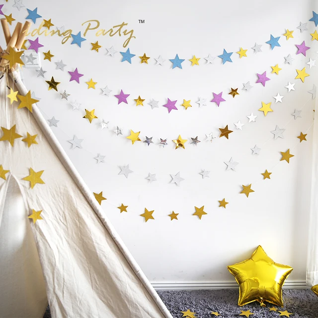 Iding guirnalda estrella estrellas bandera del Partido para la fiesta