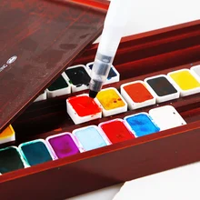 Япония Holbein цвет 28 цветов Набор 14 цветов китайская краска однотонная вода цветная краска Акварельная однотонная Вода цвет