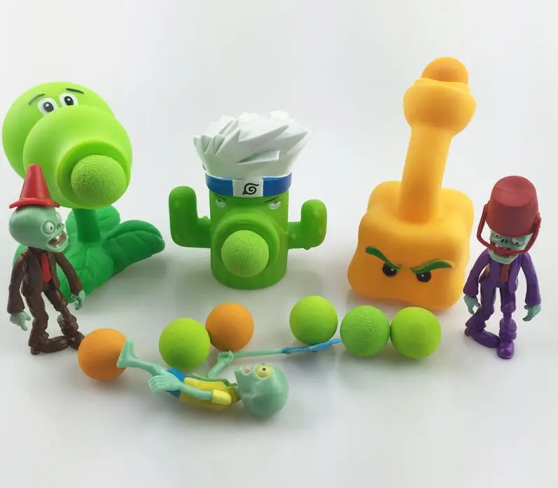 2019 PVZ Растения против Зомби Peashooter ПВХ экшн фигурка модель игрушки