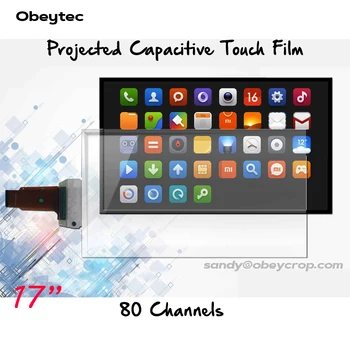 

15 inches 4:3 10 touch points Transparent Interactive Touchscreen Foil Film with USB port