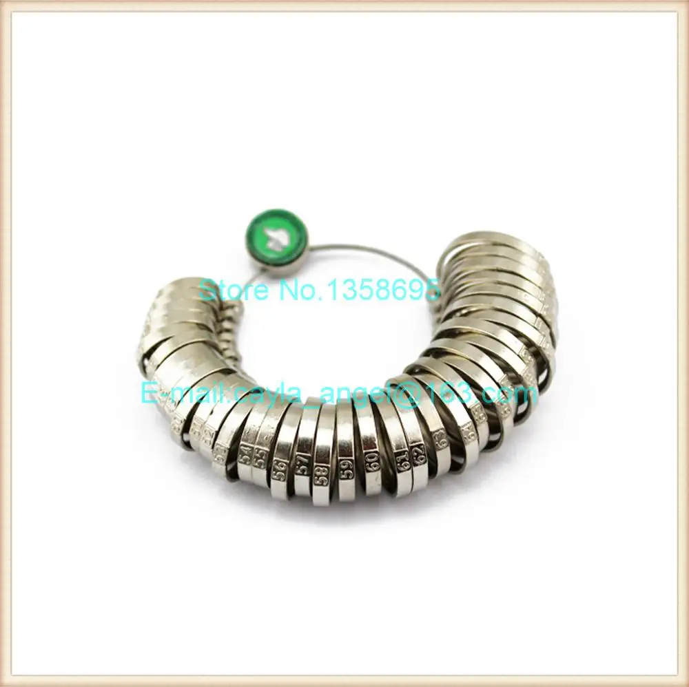 

New Arrive Free Shipping 1pcs 41-76 EUR Standard Size Finger Ring Metal Sizer Measure Gauge Jewelry Tool