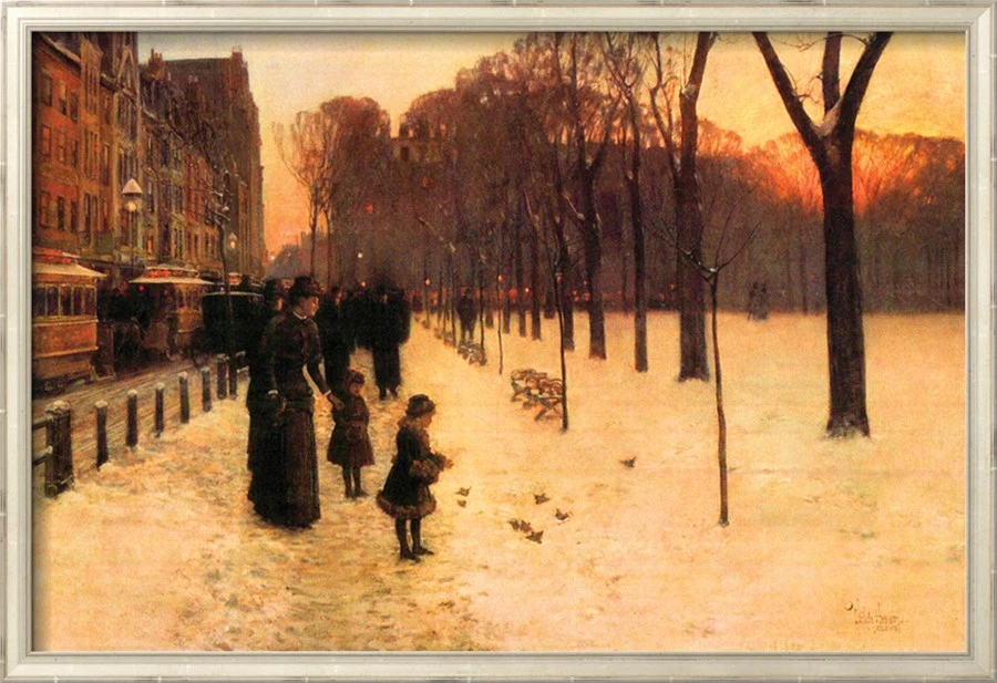 有名な風景画ボストンで日常トワイライトキャンバスアート印象派家の装飾手作り高品質 Painting Stairs Painting Of Fruit Bowlboston Painting Aliexpress