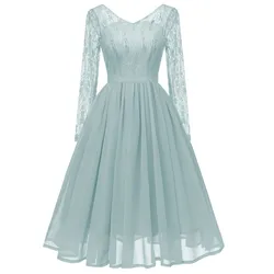 robe de soiree chiffon Short Evening Dress Sexy V neck Lace A-line Party Formal Dress Long sleeve evening gown dinner Dresses robe de soiree chiffon Short Evening Dress Sexy V neck Lace A-line Party Formal Dress Long sleeve evening gown dinner Dresses