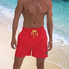 Мужские плавки быстросохнущие пляжные шорты сетчатая облицовочная плита Шорты для плавания купальные костюмы с карманами на шнурке M-3XL