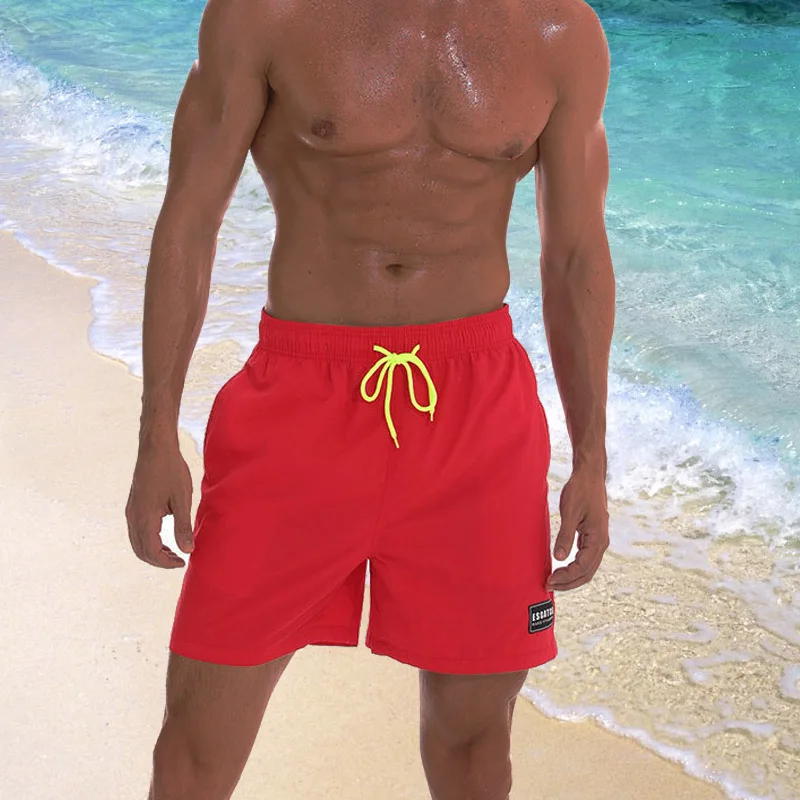 

Mens Swim Trunks Quick Dry Beach Shorts Mesh Lining Board Shorts Swimwear Bathing Suits with Pockets Drawstring M-3XL