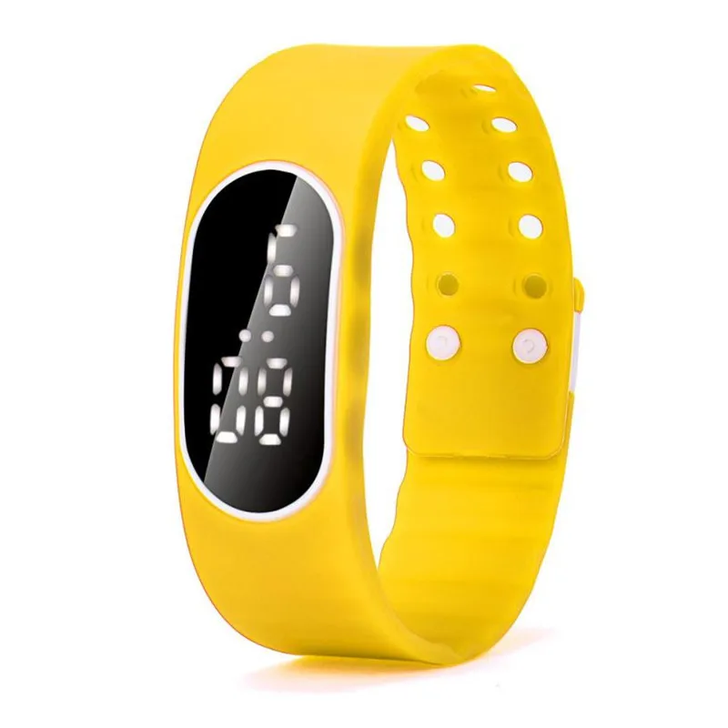 Дизайн мужские женские резиновые синий светодиодный часы Дата спортивный браслет цифровые наручные часы 327