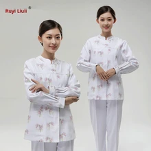 Унисекс костюм медика наборы с коротким рукавом медсестры униформа доктора одежда набор зубная клиника Рабочие Комбинезоны хирургическое платье лабораторное пальто-R