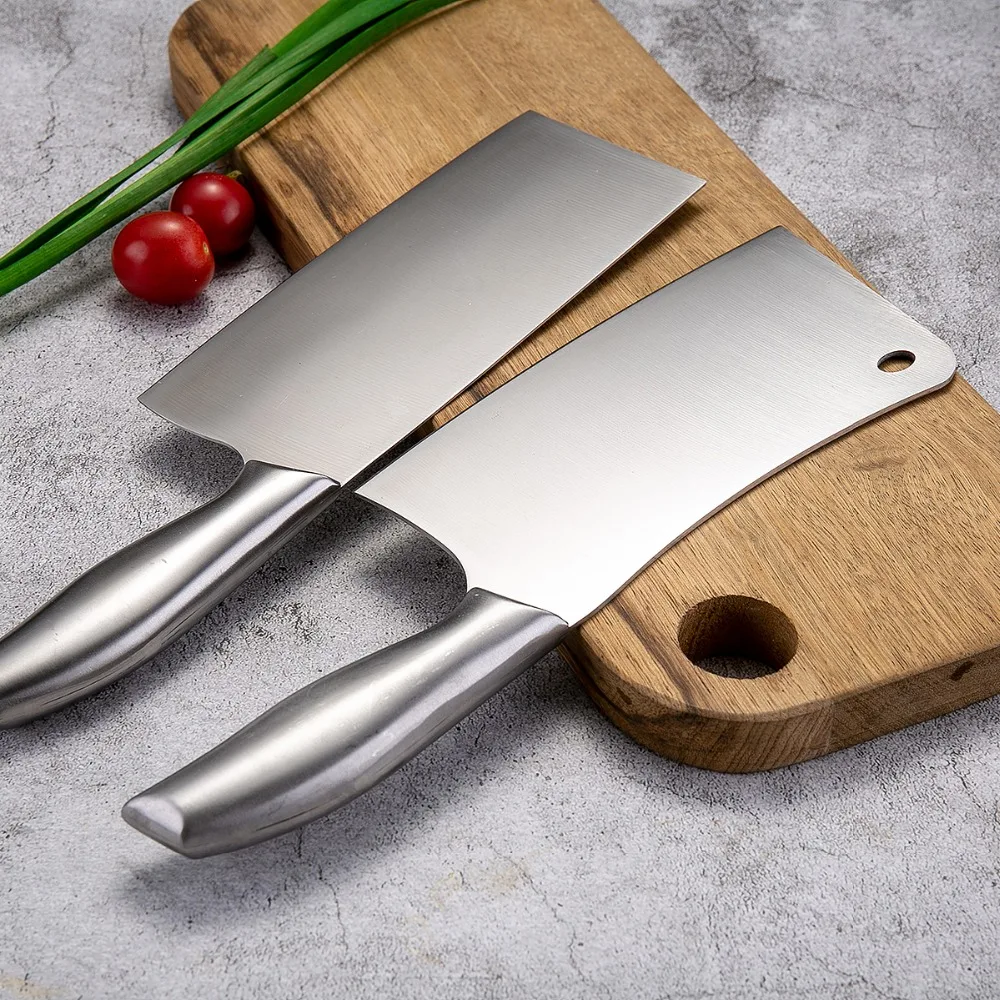  DAOMACHEN 5Pcs Stainless Steel Kitchen Knives Set Wooden Handle Bread Chef Knives Slicing Utility P - 33000843783