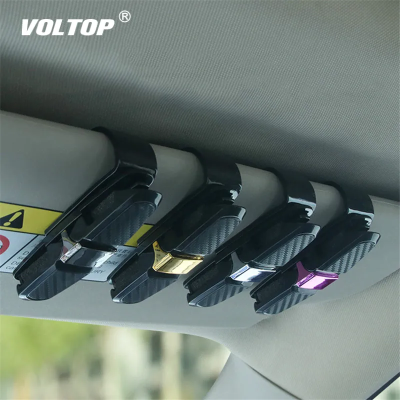 Eyeglasses Clip Car Sun Visor Sunglasses Holder Car Glasses Cases Fastener Cip P