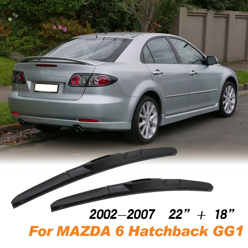 KOSOO Авто Щетка стеклоочистителя для Mazda 6 Wagon/Sedan(GG1 GH1 GJ1/GL) хэтчбек(GG1 GH1) модельный год от 2002 до Fit J крюк рычаг - Цвет: Hatch GG1 2218