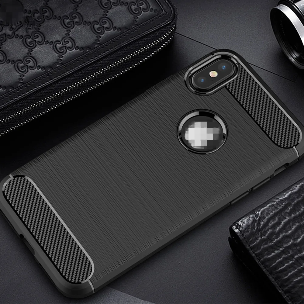 Чехол для iphone 7 8 6 6s 5s X силиконовый чехол Plus мягкие чехлы из углеродного волокна |