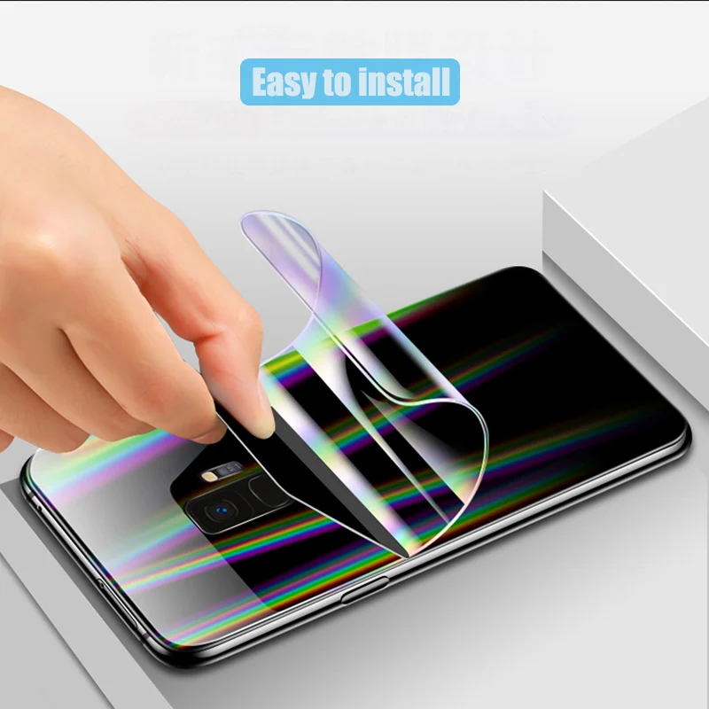 Мягкая задняя пленка BFOLLOW Aurora для Samsung Galaxy S8 S9 Plus/Note 8 9 10 Plus с защитой от