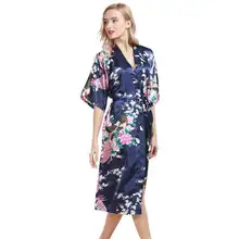 KYLIE розовый роскошный женский халат, ночная сорочка, халат для женщин размера плюс, Ночная одежда для сна, атласное шелковое женское белье для домашней носки