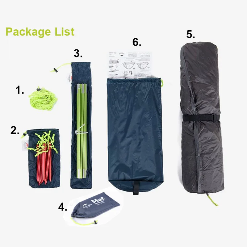 Naturehike Tagar палатка для кемпинга 1 2 человек открытый сверхлегкий 4 6 кг 20D нейлон