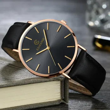 

Fashion Ultra-thin Men Women Watch Leather Band Analog Quartz Wrist Business Watch clock mens relogio masculino luxury replica