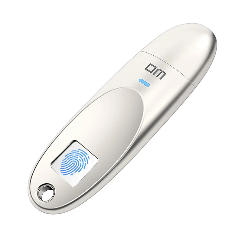 DM PD062 USB флеш-накопитель Распознавание отпечатков пальцев зашифрованный 32 Гб 64 ГБ высокоскоростной флеш-накопитель безопасность память USB 3,0 диск - Цвет: Серебристый