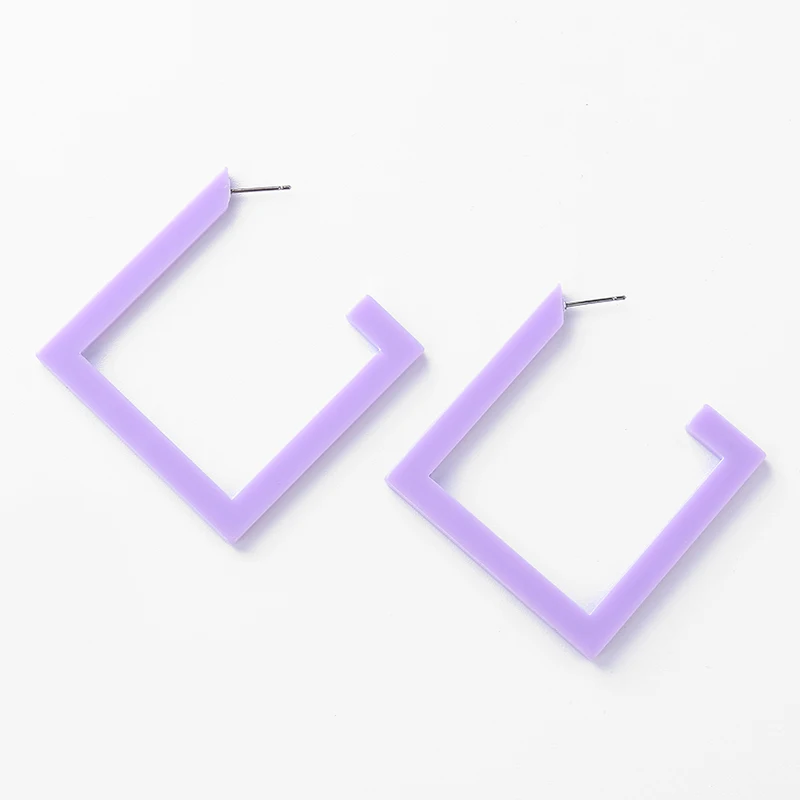 

New Fashion Women Stud Earrings Candy Colors Cute Earrings Women Brincos Acrylic Elegant Design Jewelry pendientes oorbellen