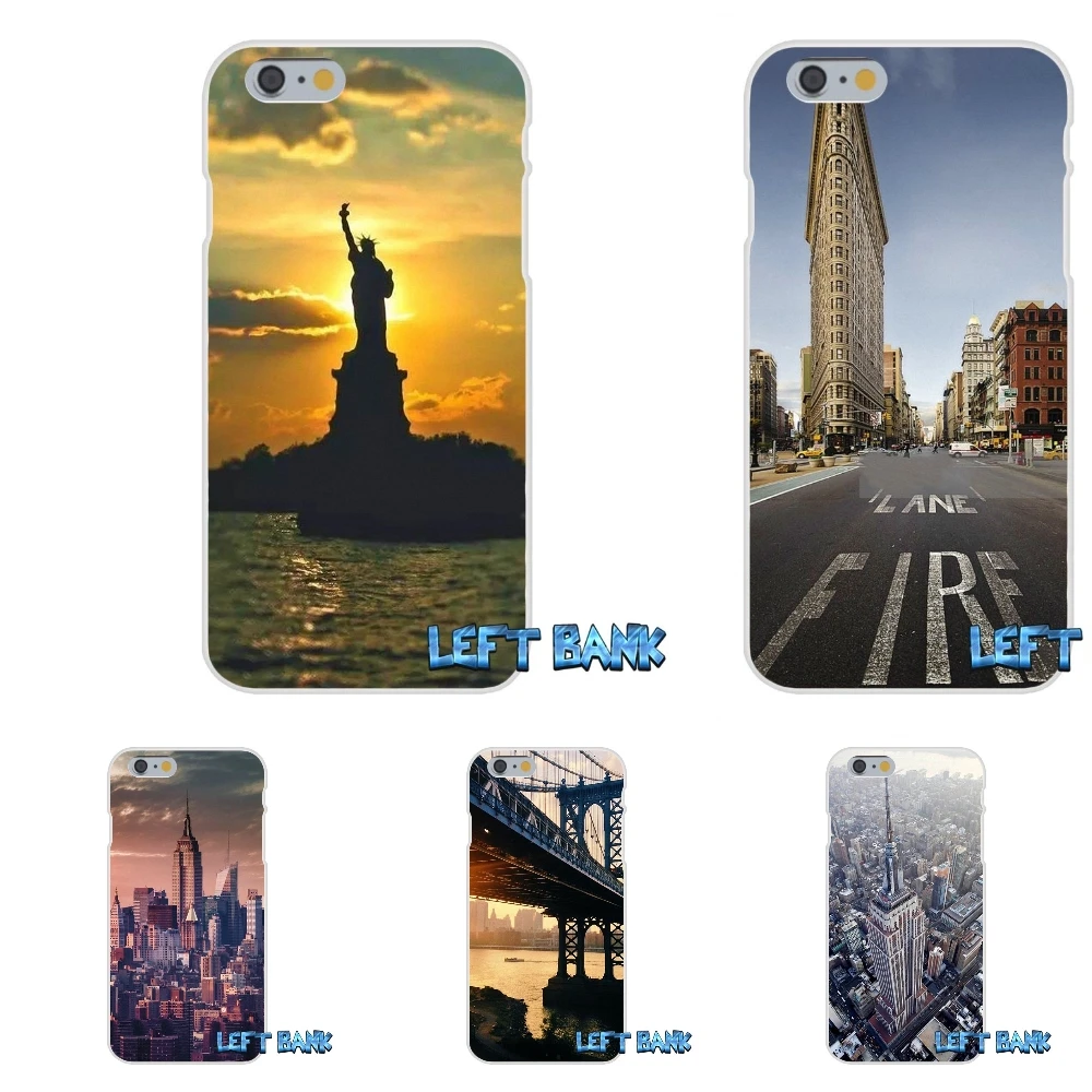 Для Samsung Galaxy Note 3 4 5 S4 S5 MINI S6 S7 edge I Love New York City NY Greatest мягкий силиконовый прозрачный