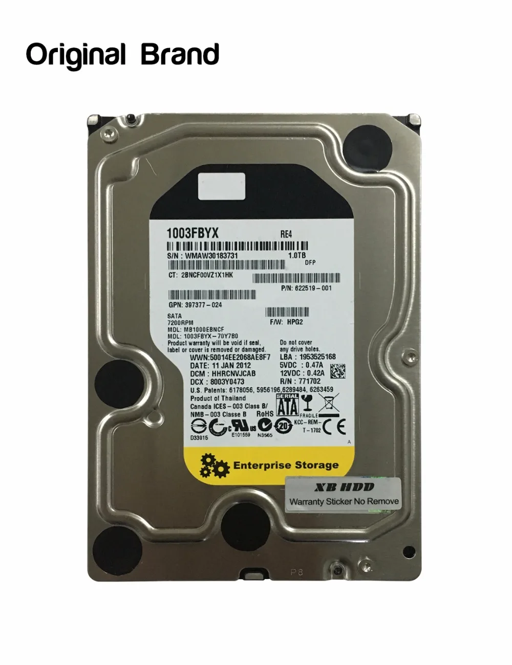 free shipping hard disk Enterprise Black 1TB Sata 7200rpm Internal Hard