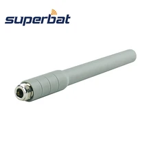 Антенна Superbat Wifi 5GHz 5dBi комнатная Всенаправленная резиновая антенна N гнездовой разъем Внутренний усилитель белого цвета