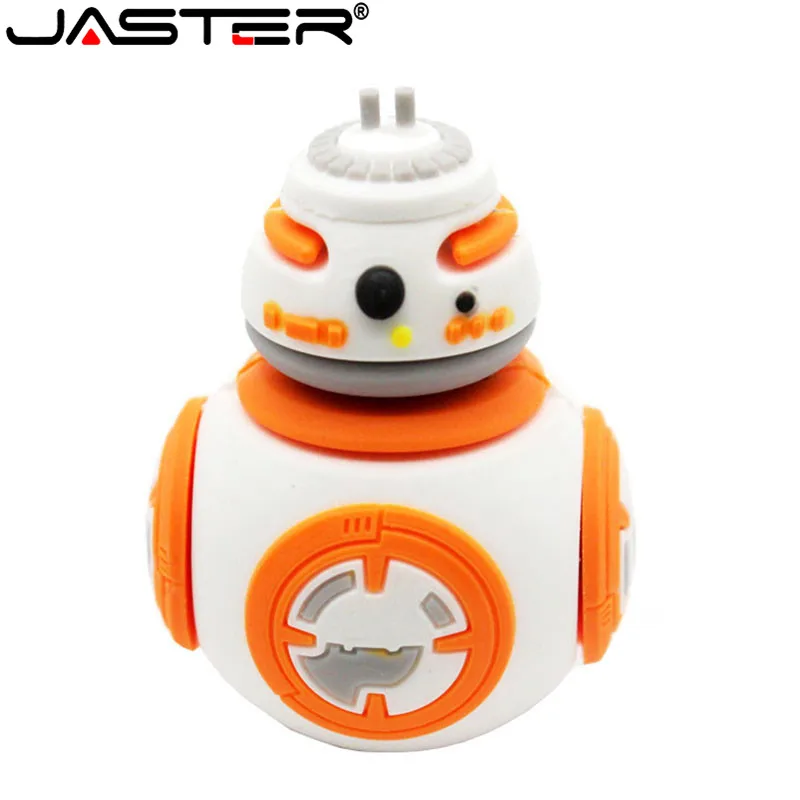 JASTER Star wars BB-8 usb флеш-накопитель 64 ГБ 32 ГБ флеш-накопитель 16 ГБ флеш-накопитель 8 ГБ мультяшная USB креативная флеш-карта памяти