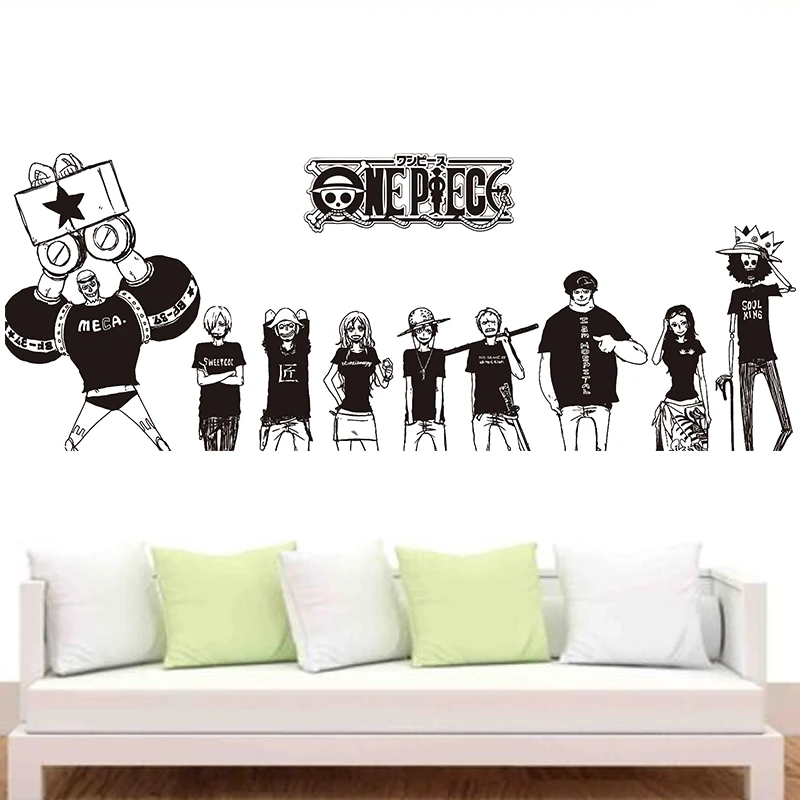 One Piece Wall Sticker 9 People Combination Bedroom Living Room Wall Decoration Wall Stickers 459 Wall Stickers Aliexpress