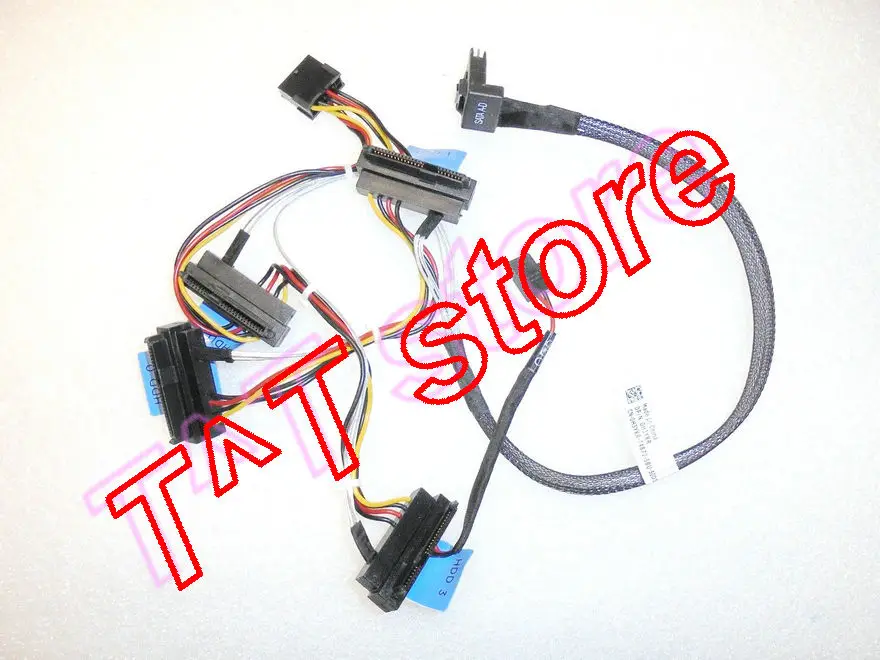 Оригинальный Для R420 MINI SAS SFF-8087 TO X4 SATA CABLE H3YKR 0H3YKR CN-0H3YKR test good Бесплатная доставка |