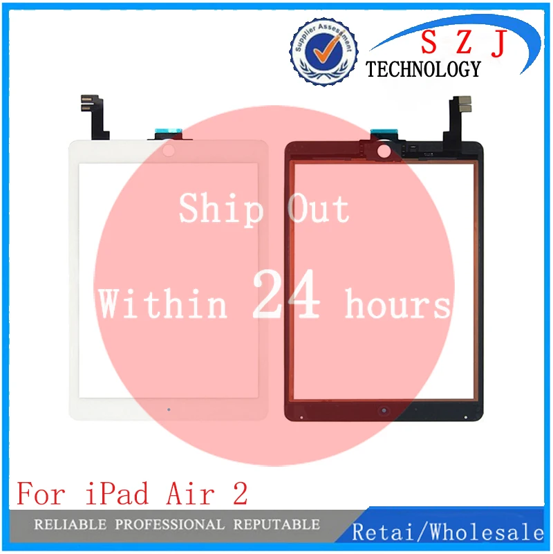 Nuovo 9.7 ''Pollici Per Ipad Air2 Ipad Aria 2 Vetro Dello Schermo Di Tocco Digitizer Anteriore In Vetro Digitizer Pannello Originale Per Ipad 6 Ipad 6