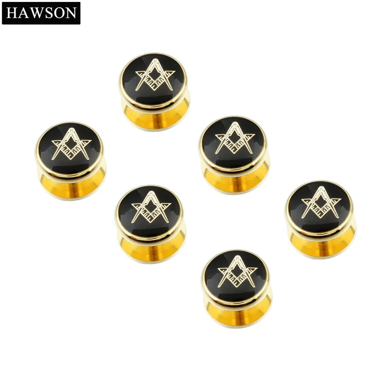 Freemason Masonic Cufflinks and Tuxedo Studs Set for Men, Gift Box Packed, Mens Jewelry or Accessories, Masonic Gifts for Men.