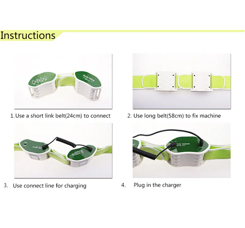 Вибрирующий массажный пояс для похудения, массажер для тела, пояс для талии/живота/ног/рук, сжигание жира, потеря веса, строительство тела